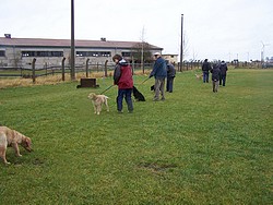 Die Dreirutenberger und Anju auf dem Hundeplatz