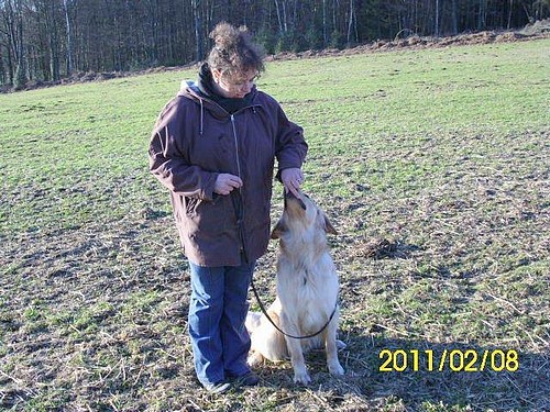 Baschir und Frauchen Claudia